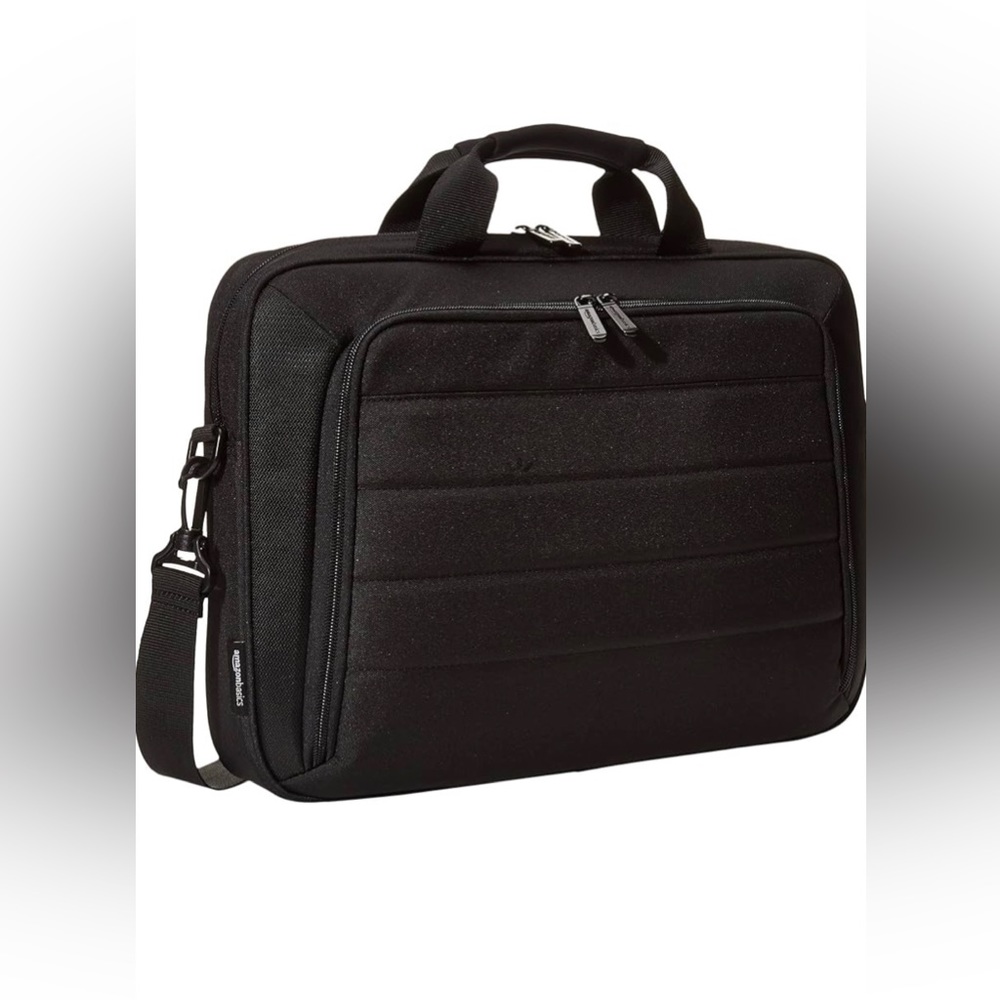 Amazon Basics 15.6 Inch Laptop and Tablet Case Shoulder Bag, Black